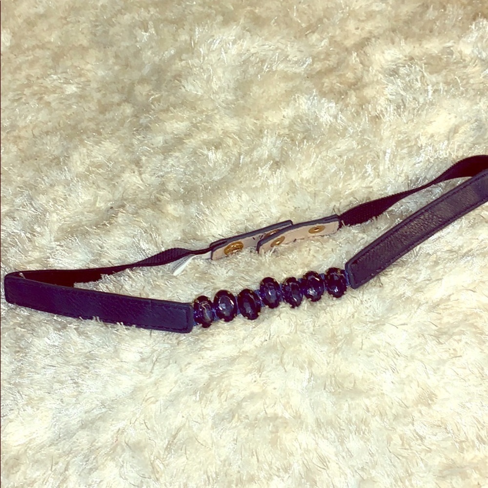 Blue crystal belt
